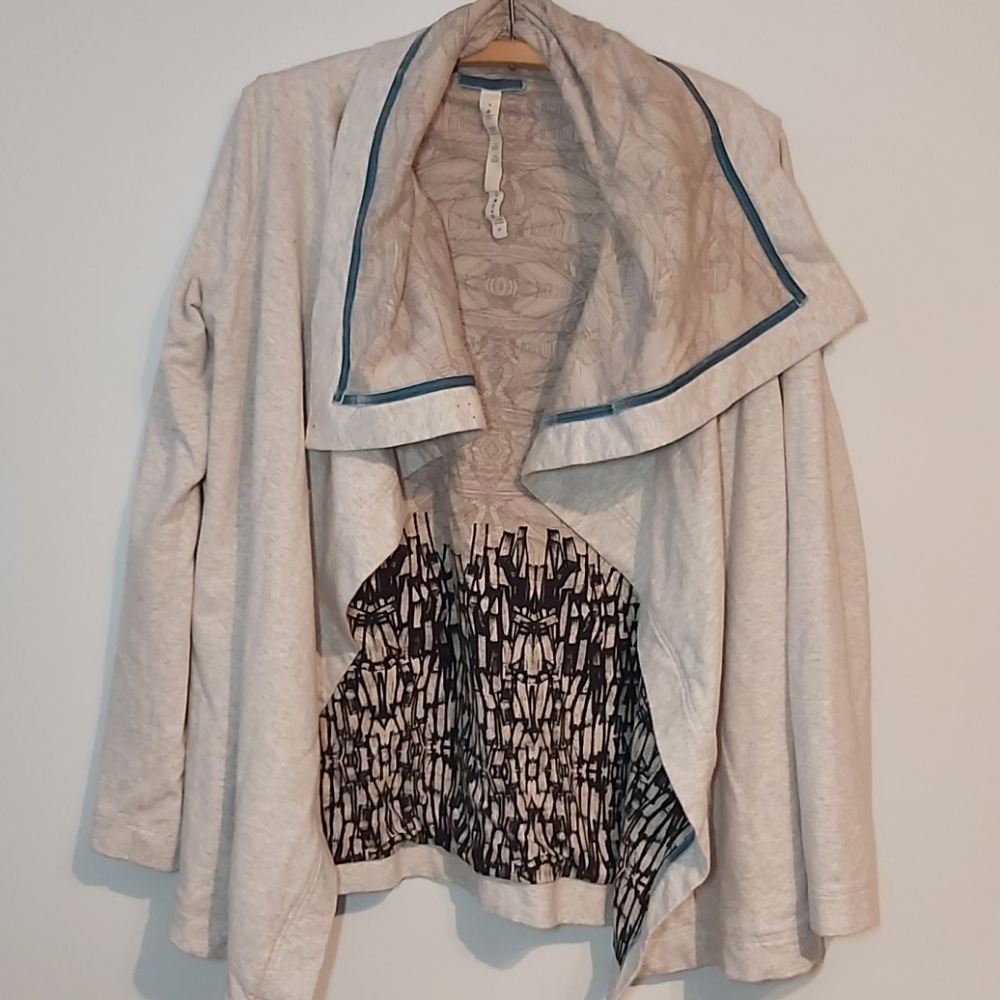 Grey Lululemon cardigan wrap sweater